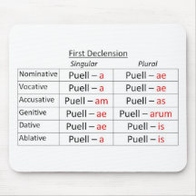 Latin 1st Singular Mousemat