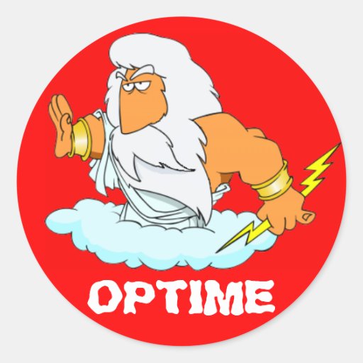 Latin: Optime! Round Stickers