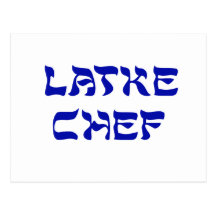 Latke Chef Post Card