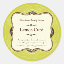 Lattice & Feathers Gift Label Sticker
