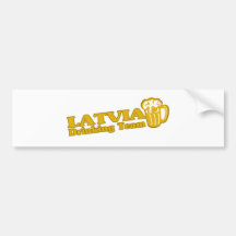 LATVIA BUMPER STICKERS