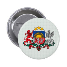 Latvia Coat of Arms detail Button
