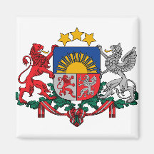 Latvia Coat of Arms detail Magnets