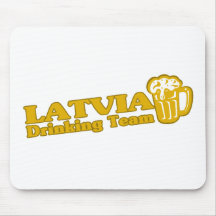 Latvia Drinking Team Mouse Pads
