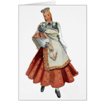 Latvian Tradtitional costume Nica Card