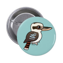 Laughing Kookaburra Button