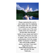 Launch of Space Shuttle Rack Card Design