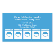 Laundry Service Business Card