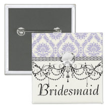 lavender and cream lovely damask button