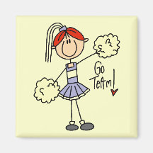 Lavender Cheerleader Tshirts and Gifts Fridge Magnet