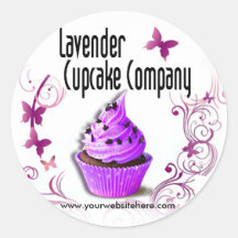 Lavender Cupcake Company Stickers (customised)