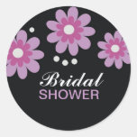 Lavender Flowers Bridal Shower Favours Seals Stickers