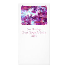 LAVENDER FLOWERS PHOTO CARD