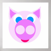 Lavender piggy print