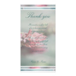 Lavender thank you wedding cards template custom photo card
