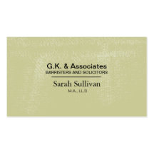 Law Business Card - Simple Texture Lawyer Attorney