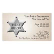 Law Enforcement Business Card