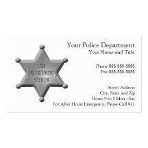 Law Enforcement Business Card