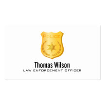 Law Enforcement Business Cards Template