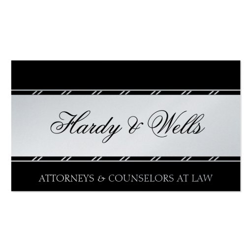 Law Firm Attorney Lawyer Legal Counsellor Platinum Business Card Templates