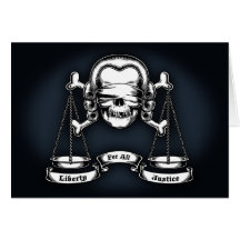 Law Pirate Greeting Card