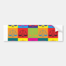 Law Pop Art Bumper Sticker