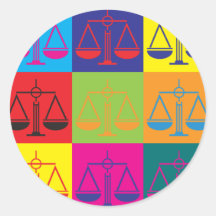 Law Pop Art Sticker