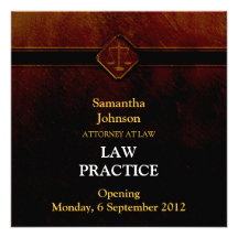 Law Practice Opening Announcement