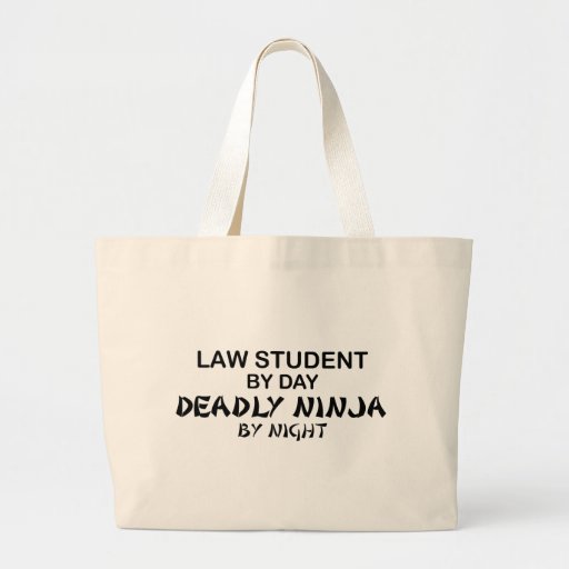 Law Student Deadly Ninja Canvas Bag