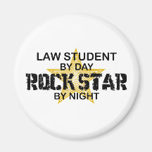 Law Student Rock Star Refrigerator Magnets