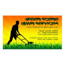 lawn AND snow services Business Card Templates