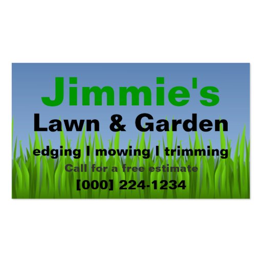 lawn care business card zazzle com au lawncare business cards