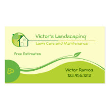 Lawn Maintenance Business Cards