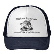 lawn mower man, Stephens Lawn Care... - Customised Hat