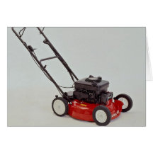 Lawn mower Photo Greeting Cards