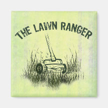 Lawn Ranger Refrigerator Magnets