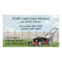 Lawn Yard Maintenance Servies Business Card