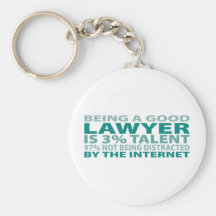 Lawyer 3% Talent Keychain
