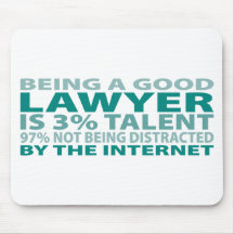 Lawyer 3% Talent Mouse Pads
