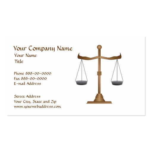 Lawyer Attorney Business Card