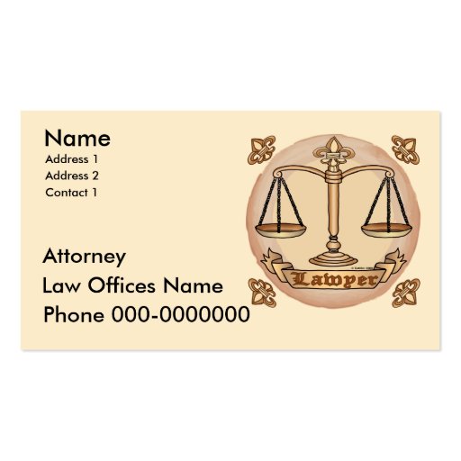 Lawyer Business Card Template