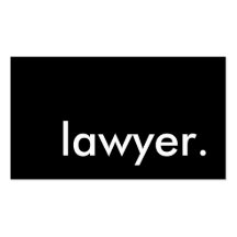 lawyer. (colour customisable) business card