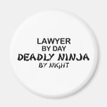 Lawyer Deadly Ninja by Night Refrigerator Magnet