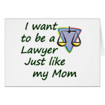 Lawyer like mum greeting cards
