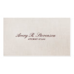 Lawyer Linen Texture Look Business Card