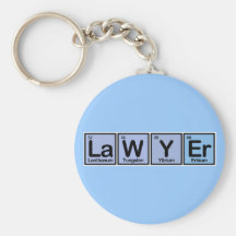 Lawyer made of Elements Keychains