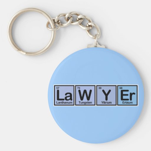 Lawyer made of Elements Keychains