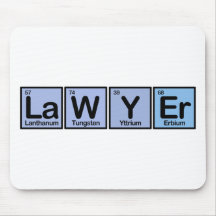Lawyer made of Elements Mouse Pad
