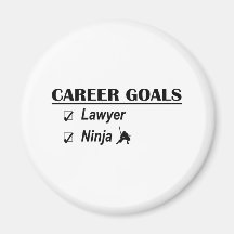 Lawyer Ninja Career Goals Magnets