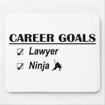 Lawyer Ninja Career Goals Mousepad